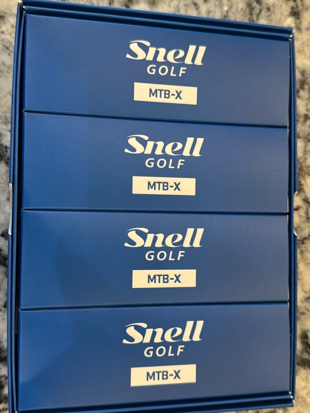 Snell MTB-X Blue Golf Ball Pack - 4 sleeves - NEW IN BOX